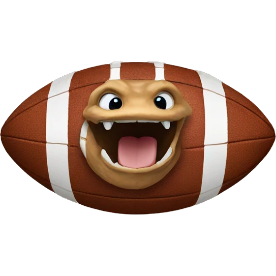 Copperhead with a football emoji