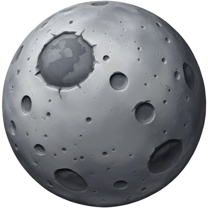 Hyperrealistic planet mercury emoji