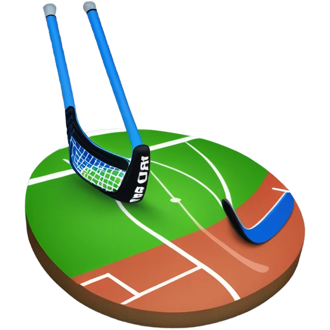 palo de hockey sobre pasto emoji
