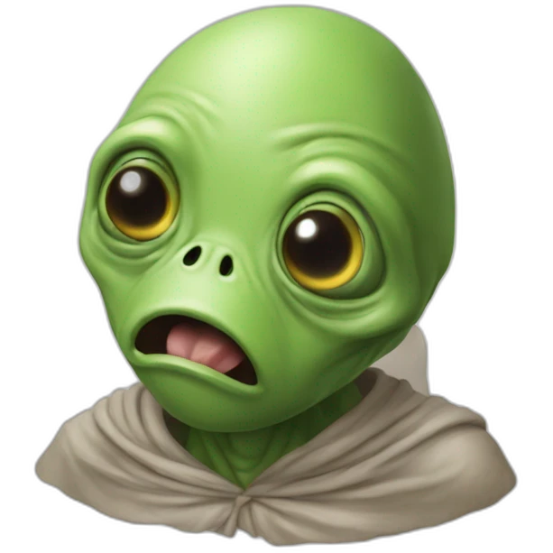 Caca mange un alien emoji
