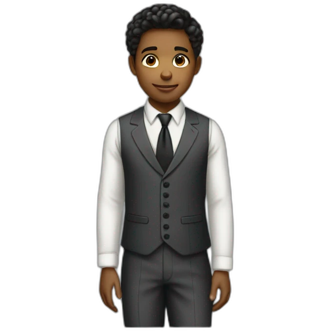 elegantly dressed boy emoji
