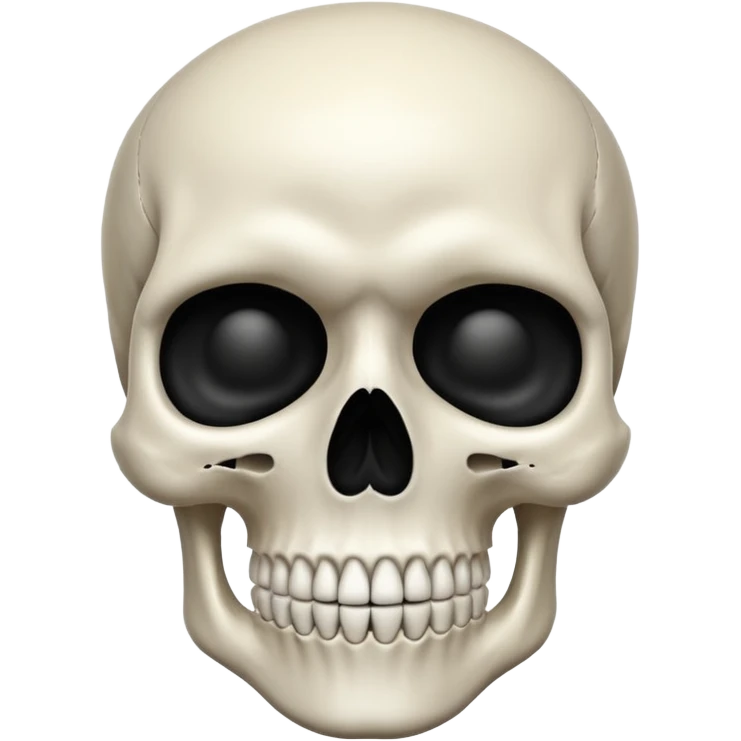 Skull. Shushing emoji