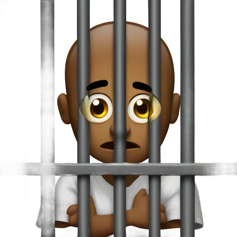 emoji in jail scared emoji