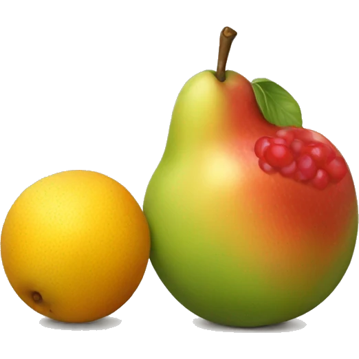 painting of fruit emoji
