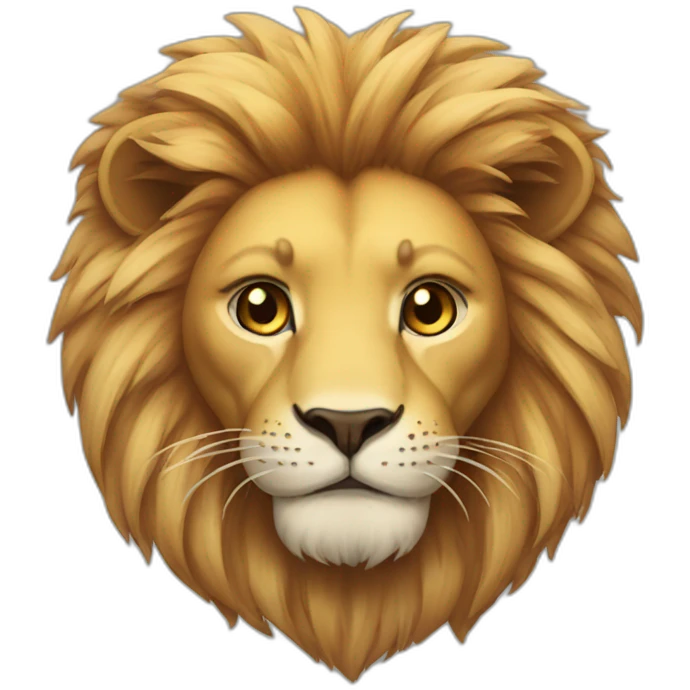 lion with cat emoji