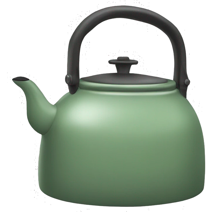 Sage green kettle emoji