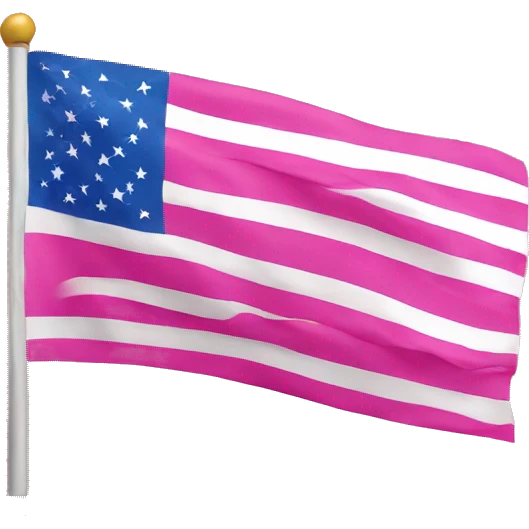 pink american flag emoji