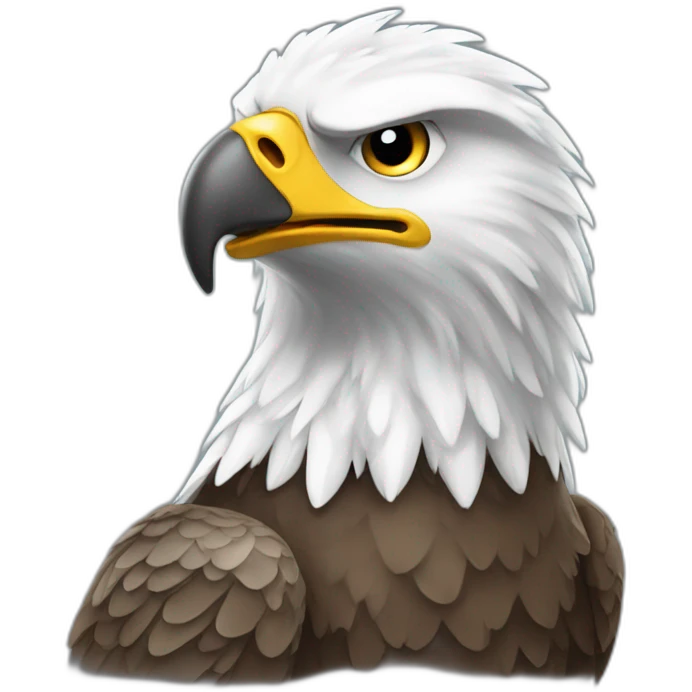 friendly eagle emoji