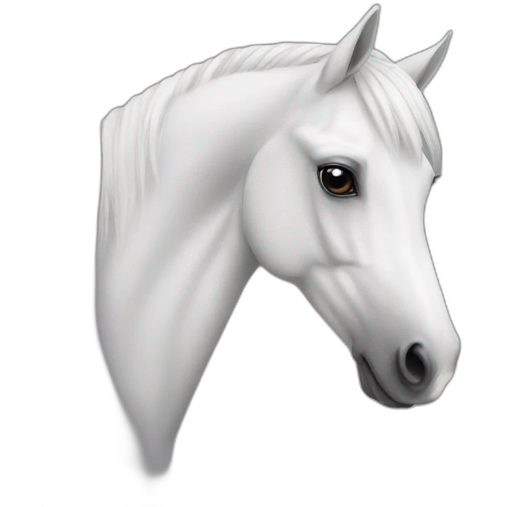 Horses white emoji