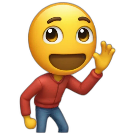 Quelqu’un qui dab emoji