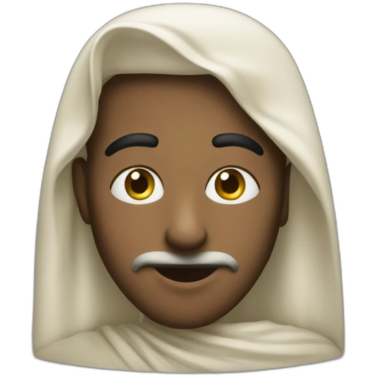 Saudi with finger on the nose emoji