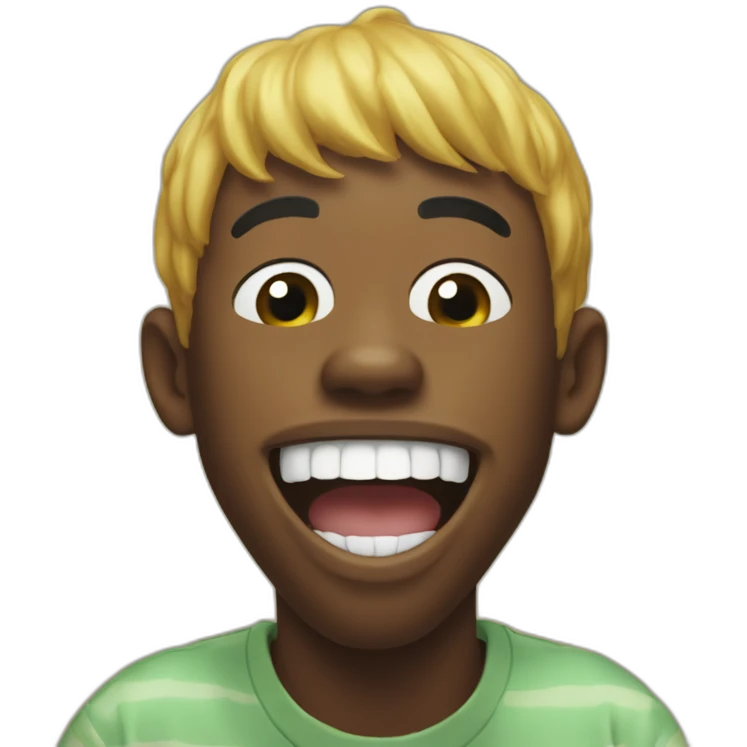 tyler the creator laughing pointing finger emoji