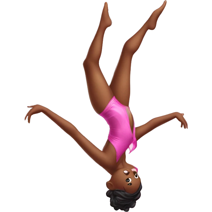  poledancer from below in pink emoji