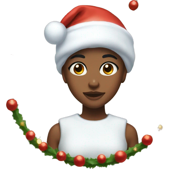 aesthetic clean girl christmas emoji