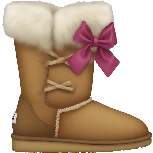 Uggs with bows emoji