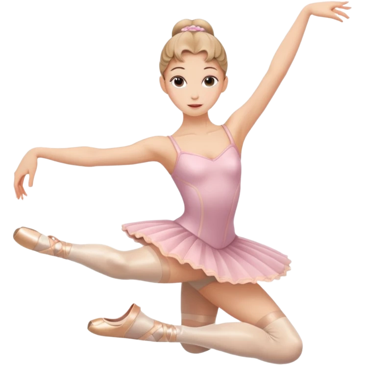 Ballerina with pointe shoes ￼ emoji