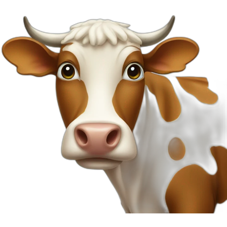 Sponge cow emoji