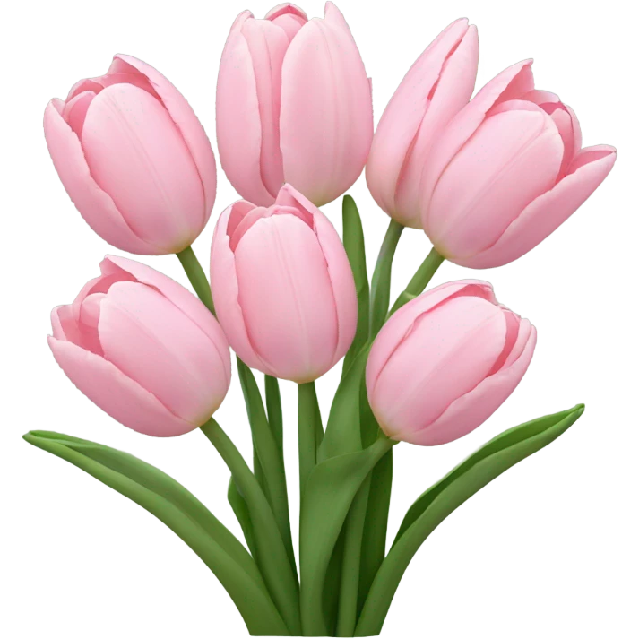 light pink tulip bunch  emoji