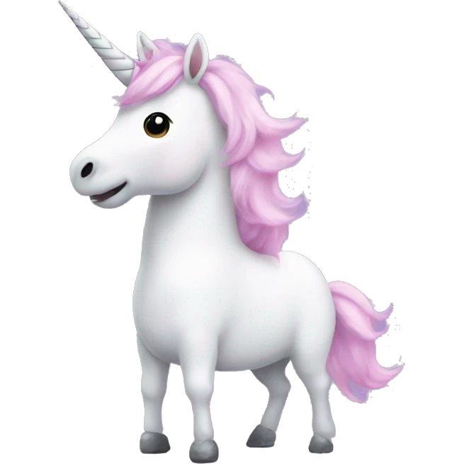 Unicorn best friends with a mouse in a tutu emoji