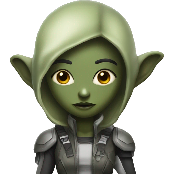 An alien bounty hunter named Amanda  emoji