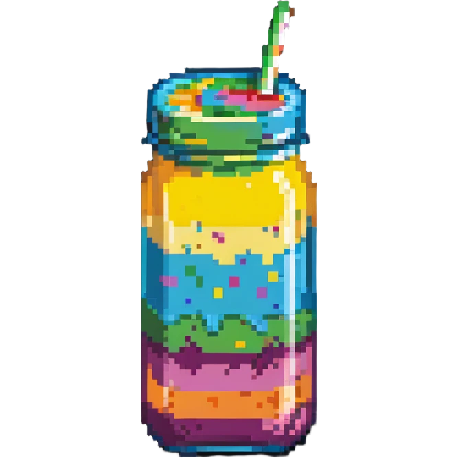 colorful layered smoothie emoji