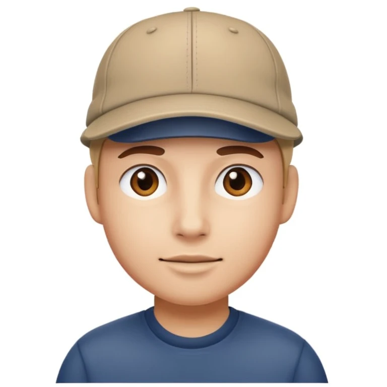 Cara con gorra emoji
