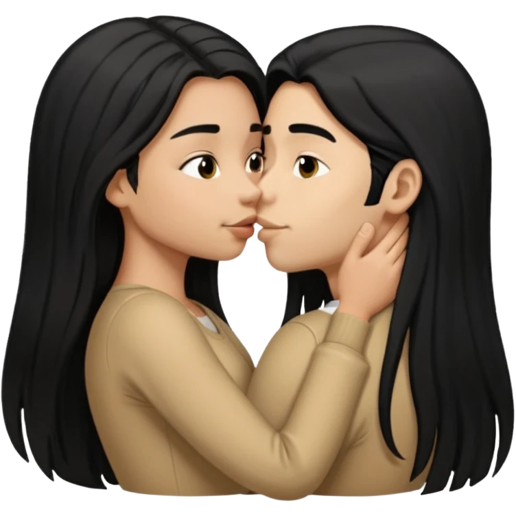 Hot girl boy mouth on girl booty emoji