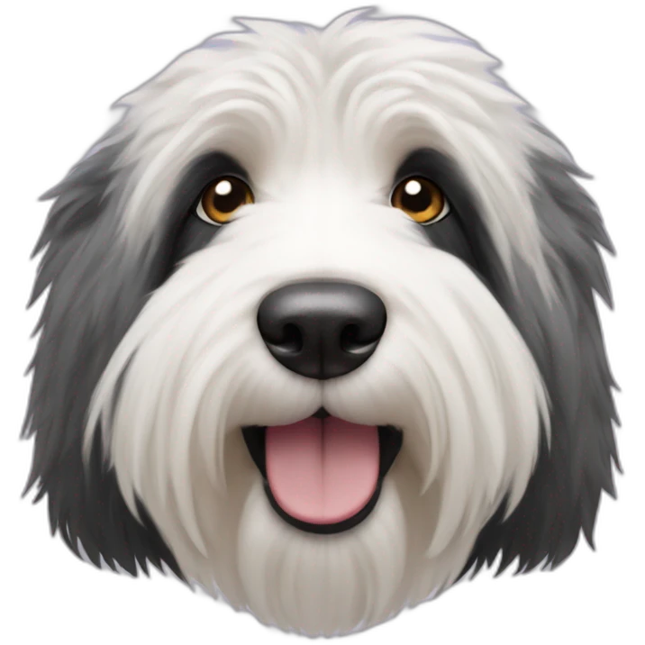 English sheepdog realist emoji