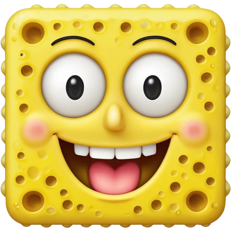 spongebob smiling with teeth emoji