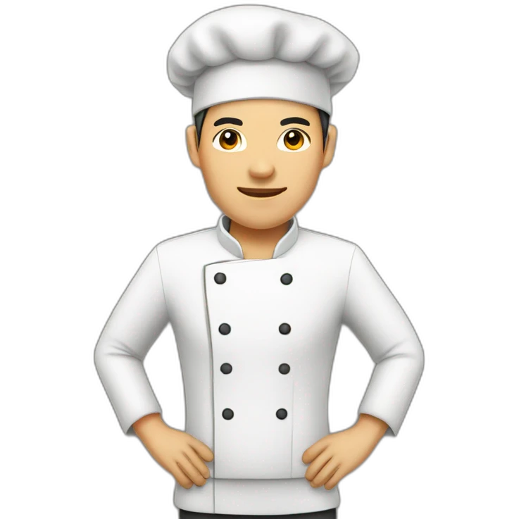 Asian male chef emoji