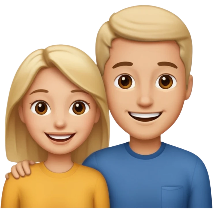 couple in love talking emoji