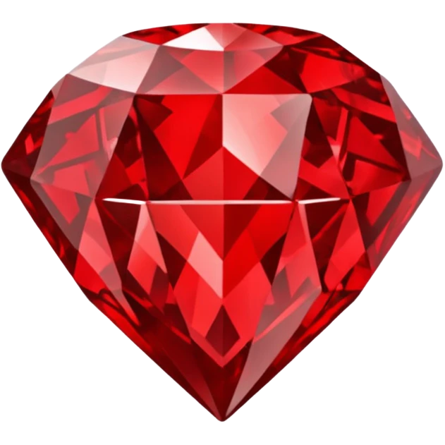Red diamond carved on its front "RED" emoji