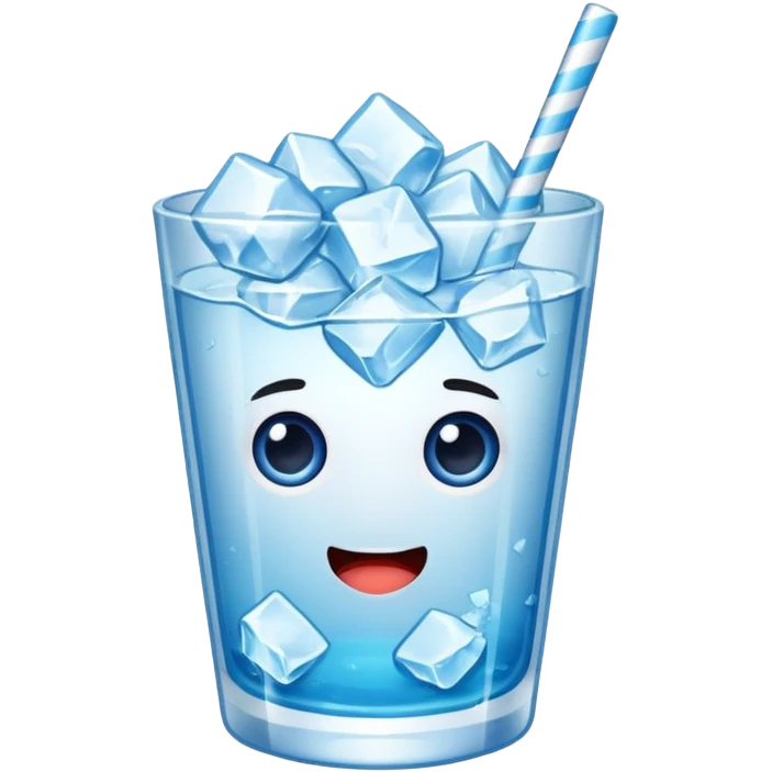 Crushed ice for drink, but just crushed ice emoji