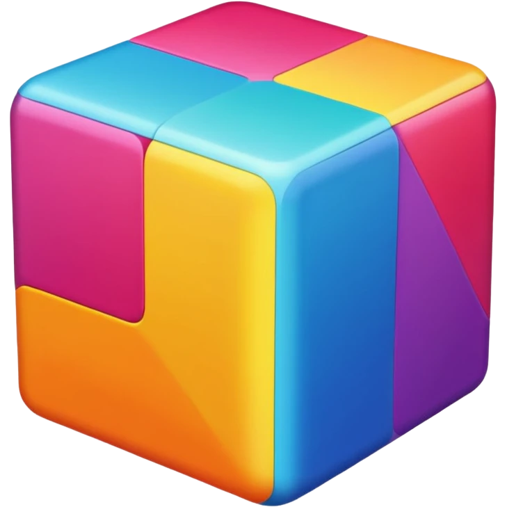 colourful cube emoji