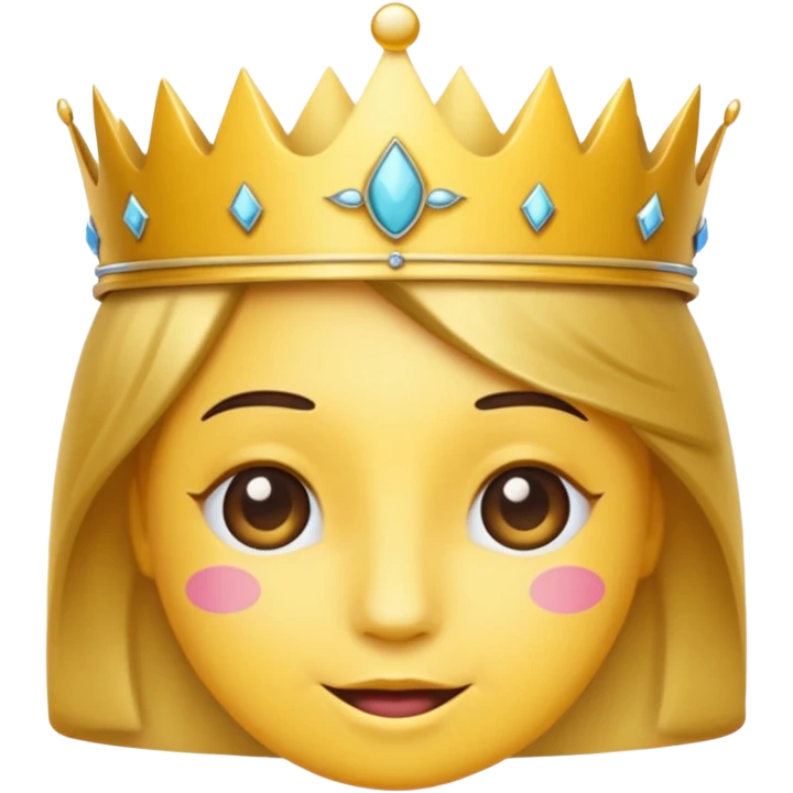 Wink emoji with crown emoji