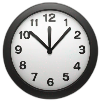 "1212 CLOCK" emoji