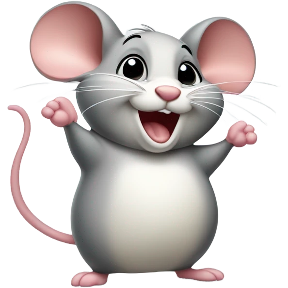 Fat mouse farting  emoji