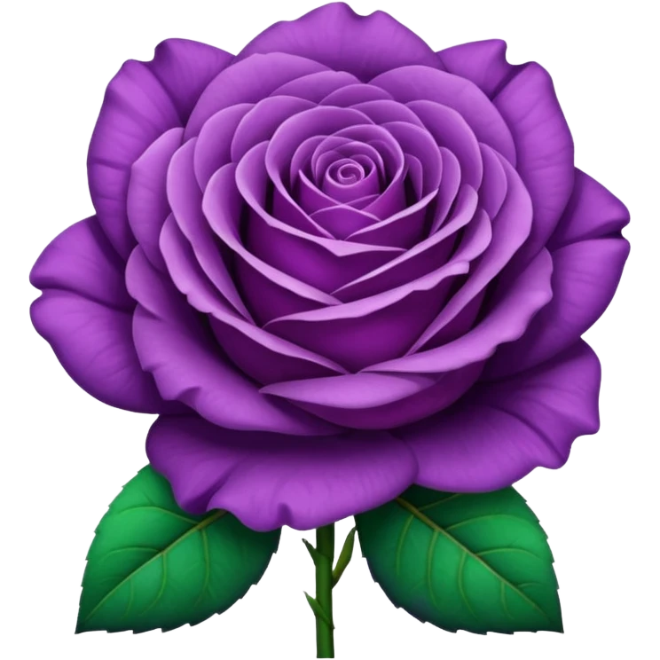 Purple rose emoji