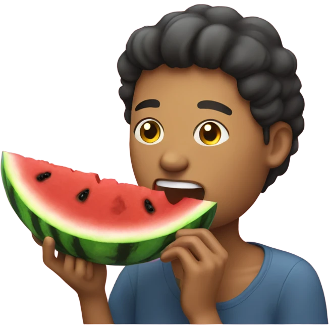 person eating watermelon  emoji