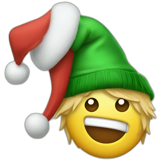 Larry Bird with Christmashat emoji