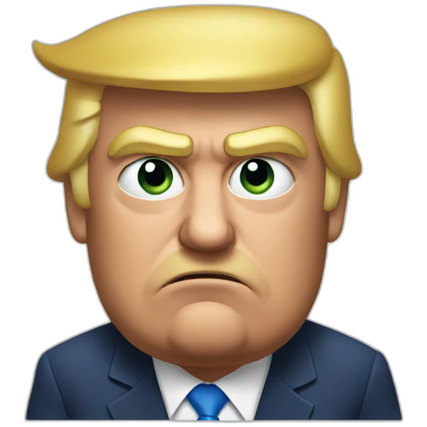 trump grumpy emoji