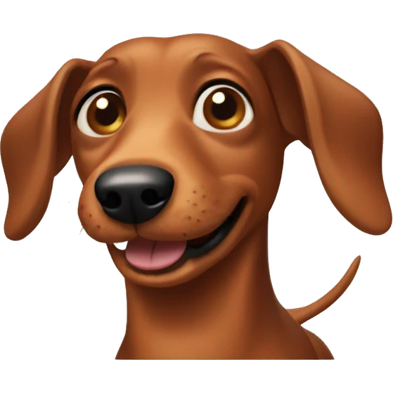 Sausage dog emoji