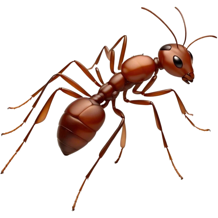 Beautiful and Majestic Ant Portrait Emoji, Head and body rendered in serene repose with a gentle, content smile, showcasing a finely detailed, compact form with eyes softly closed in tranquil slumber, Simplified yet exquisitely endearing features, highly detailed, glowing with a soft, drowsy natural light, high shine, relaxed and utterly noble, stylized with an air of timeless industrious grace, soft glowing outline, capturing the essence of a majestic ant that embodies the quiet power of nature! emoji