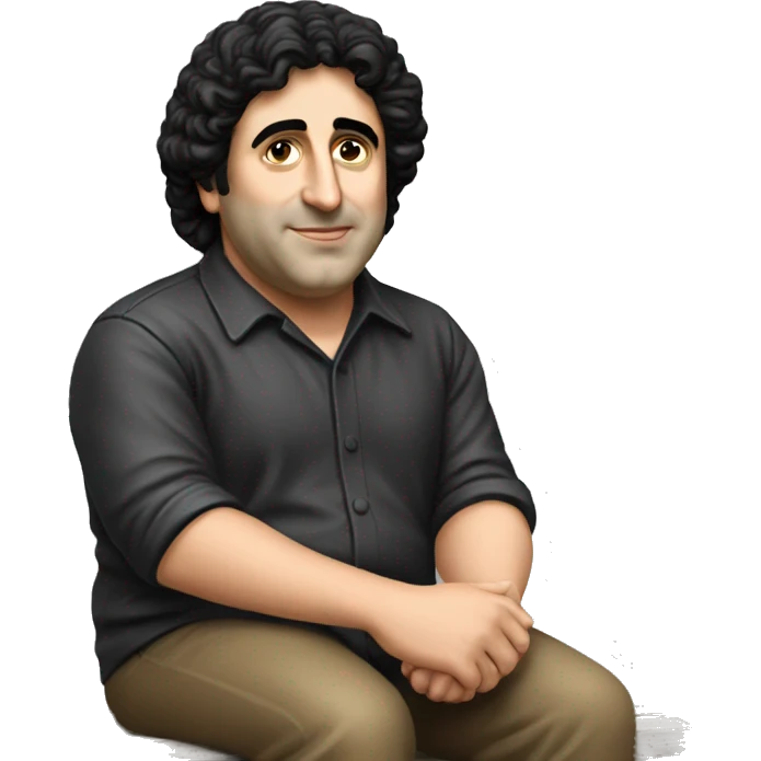 David Berkowitz sitting on a park bench emoji
