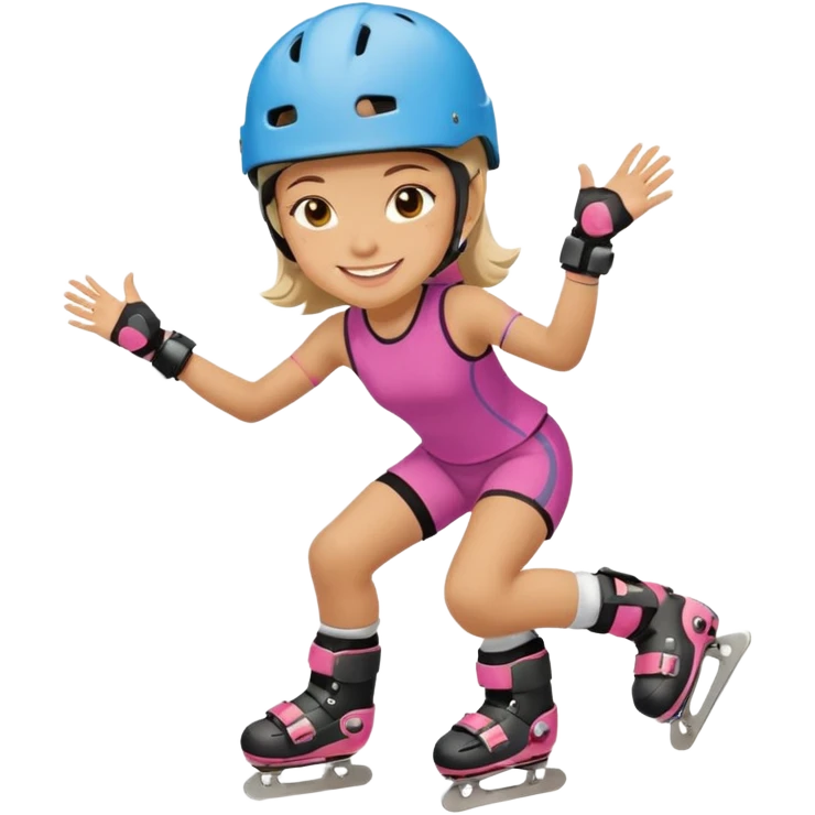 Roller blader girl emoji