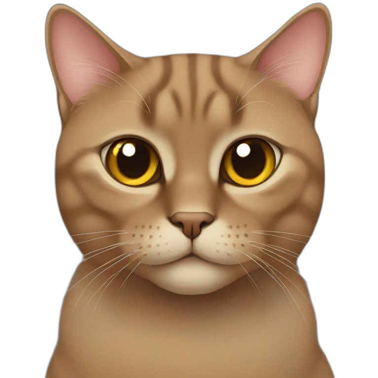 Brown-British-cat emoji