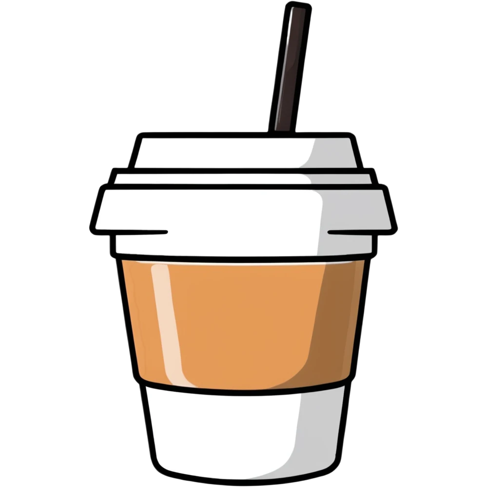 coffee cup in soft pink color emoji