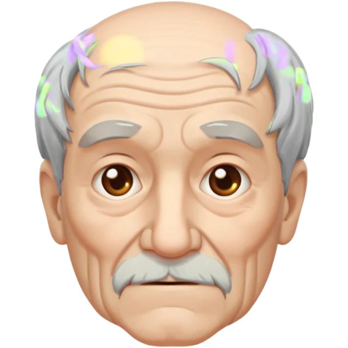 sitting weak old man  emoji