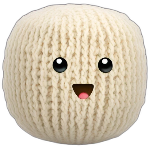 ball of knitted tofu emoji