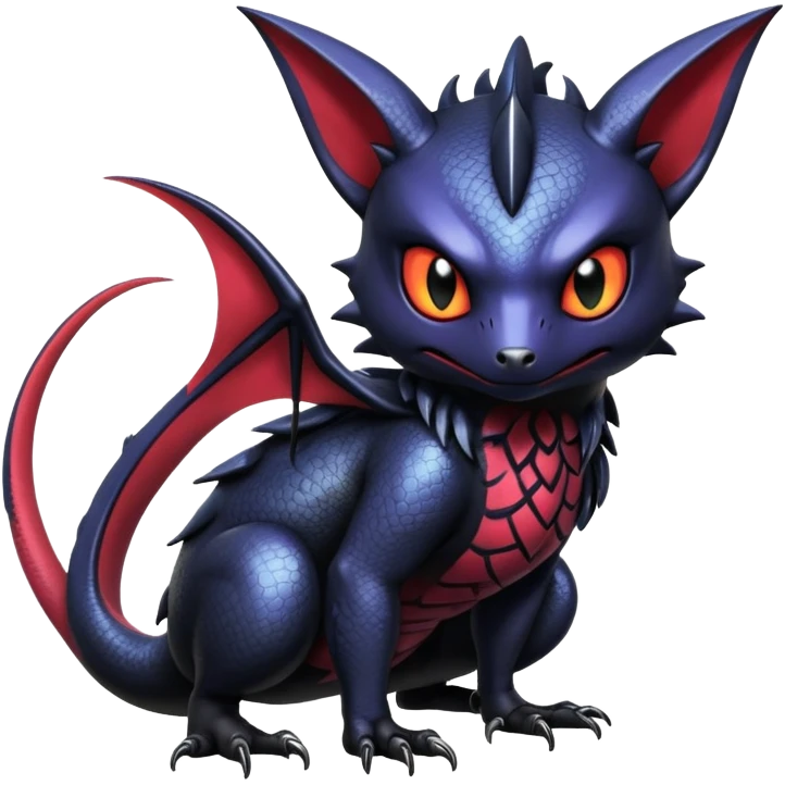 Shiny Epic Badass Gothic Noibat-Salandit-Litten-Hybrid emoji